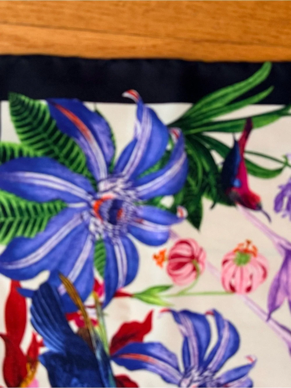 Gorgeous Floral & Citrus Garden Silk scarf- Multicolor 34” sq